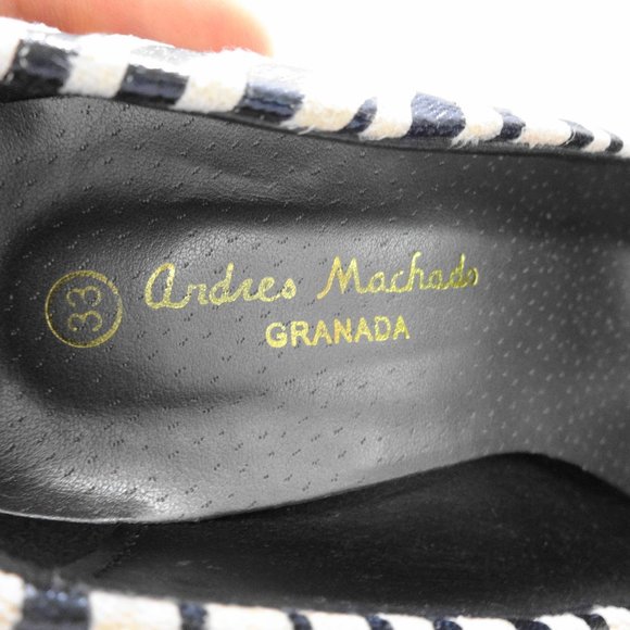 ANDRES MACHADO Zebra Pattern High Heels - Picture 9 of 14